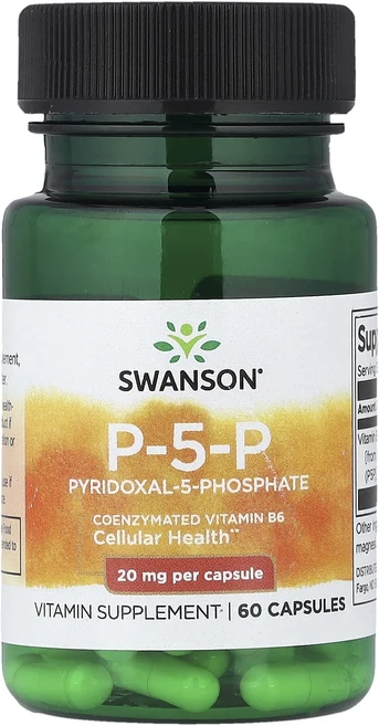 행복하세요 Swanson P-5-P 20mg 캡슐 60정 건강하시구요, 1개 - 쿠팡