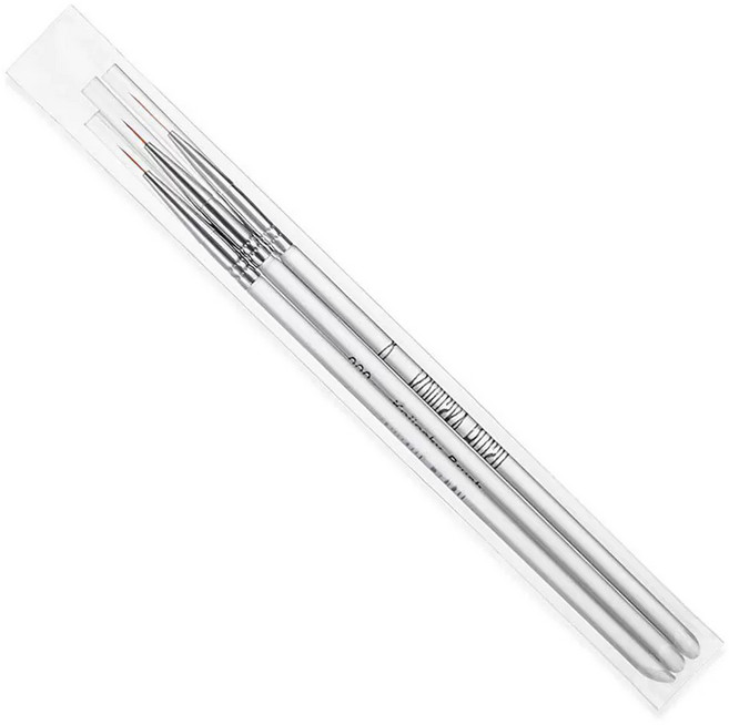 뉴프렐류드 네일 세필브러쉬 3종 세트, 1개, 화이트