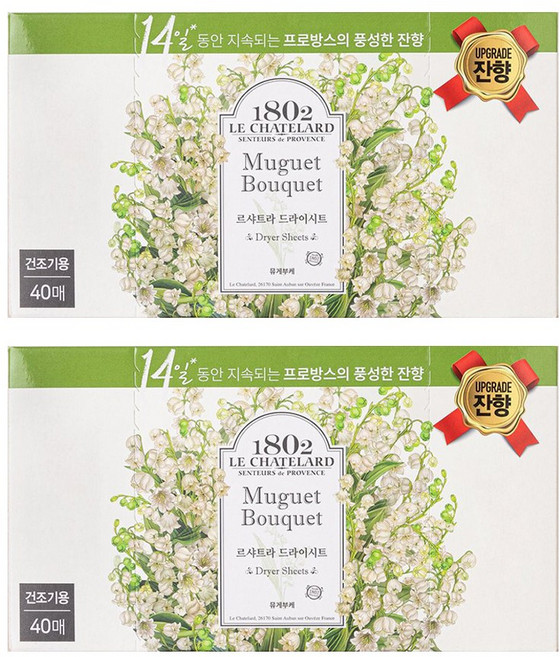 르샤트라 드라이시트 뮤게부케 40매, 40개입, 르샤트라 드라이시트 뮤게부케 40매X 2개