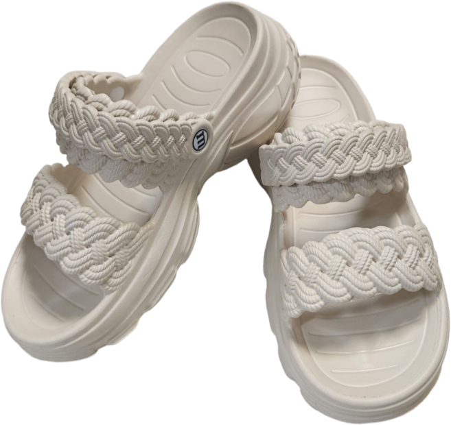 르쏘 여자 발 편한 통굽 슬리퍼 가벼운 쿠션 샌들 사무실