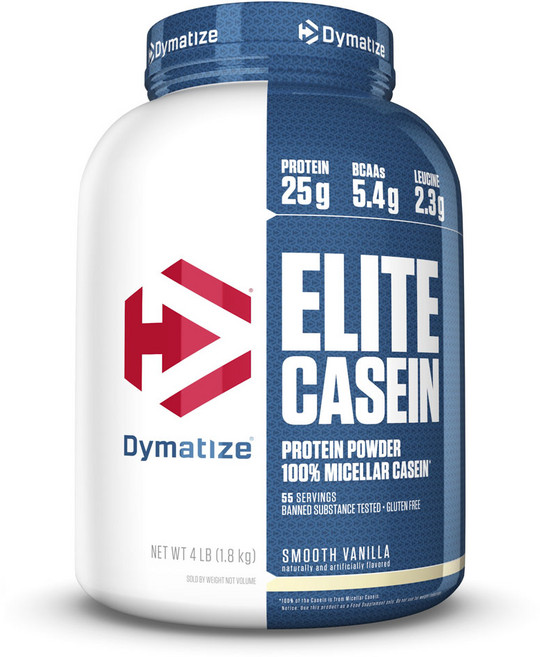 Dymatize 無麩質酪蛋白粉 香草風味, 1個, 1.8 公斤