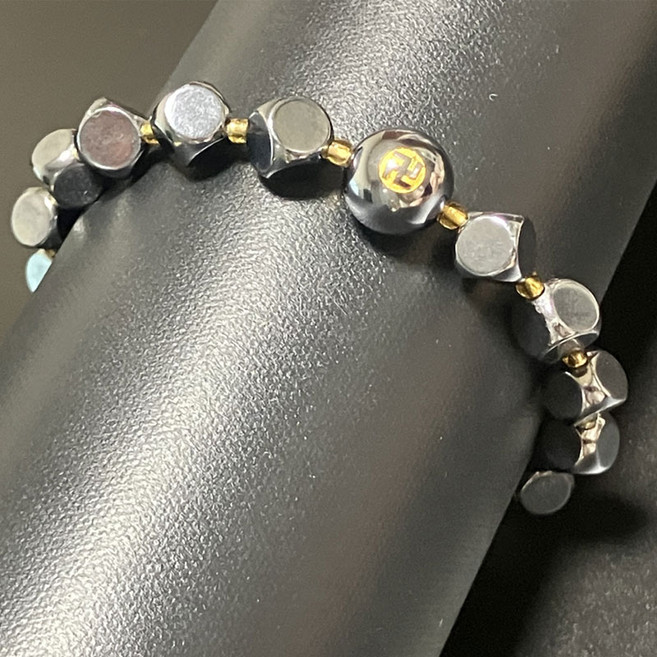 큐브 옴마니반메훔 팔찌 테라헤르츠 팔찌 고순도99.998%건강팔찌