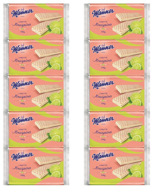 Manner 마너 라임맛, 110g, 10개