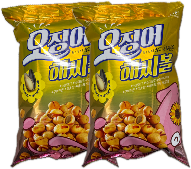 노브랜드 오징어 해씨볼 과자, 270g, 2개