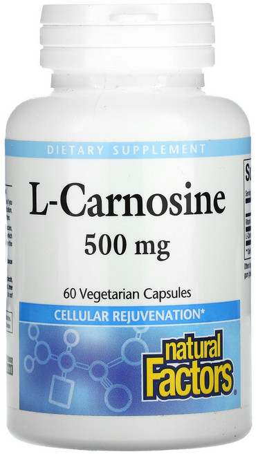네추럴팩터스 L-카르노신 500mg 베지캡슐 60정, 1개, 60개