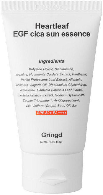 [피부과 시술후 선크림] 그링드 어성초 EGF 시카 선 에센스, 1개, 50ml