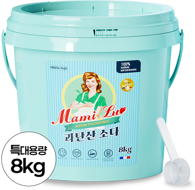 맘스럽 과탄산소다 버킷 초대용량 프리미엄 1등급원료 산소계표백제, 8kg, 1개