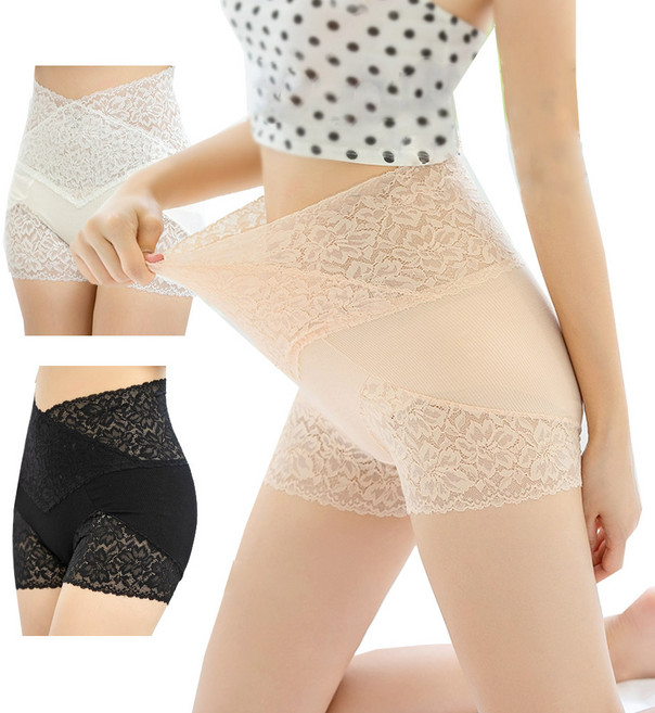 이너퀸 프리수 여성용 M~XL 레이스 복대 복부 사각 하이웨스트 팬티 S118