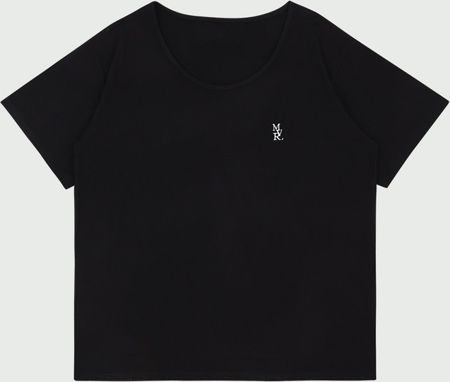 MAVRK(매버릭) MVR 로고 와이드 U넥 머슬핏 티셔츠 (5COLORS)