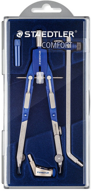 스테들러 552-02 마스 컴퍼스 전문가용 고급 샤프 전용심 일체형 나사형 학생 제도 용품 도구 준비물