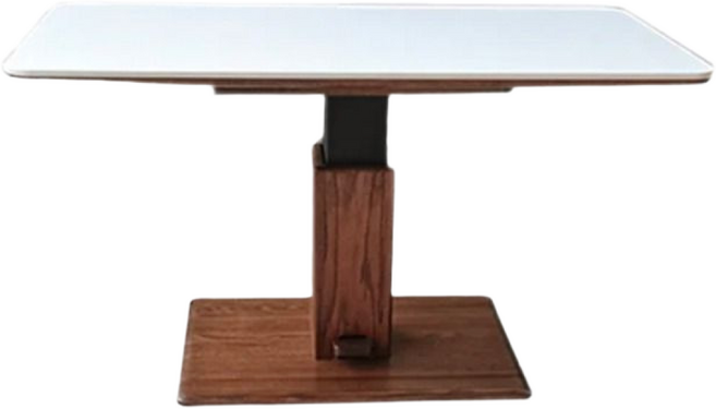 에르디 다목적 원목 좌식 낮은 높은 거실 소파 쇼파 높이조절 리프트테이블 리프트업 테이블, 02. 슬레이트 브라운1000*500*높이502-752