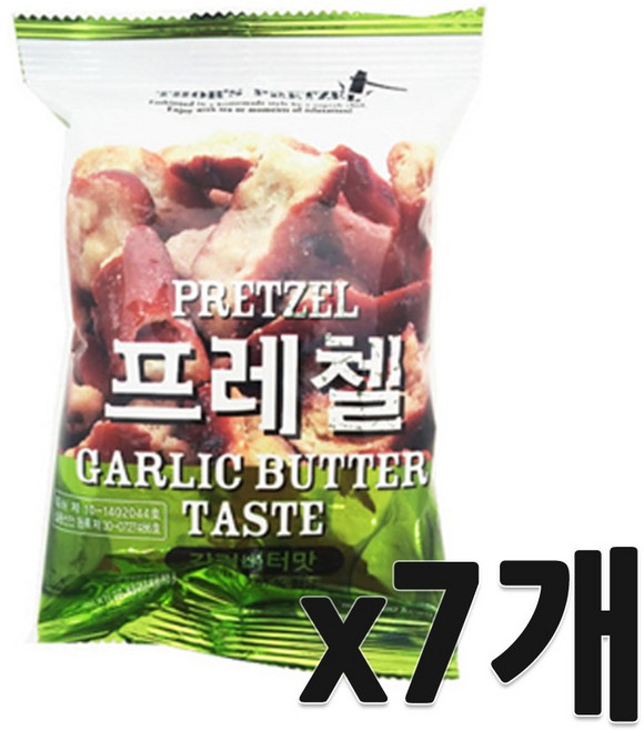 위너스 프레첼 갈릭버터, 85g, 7개