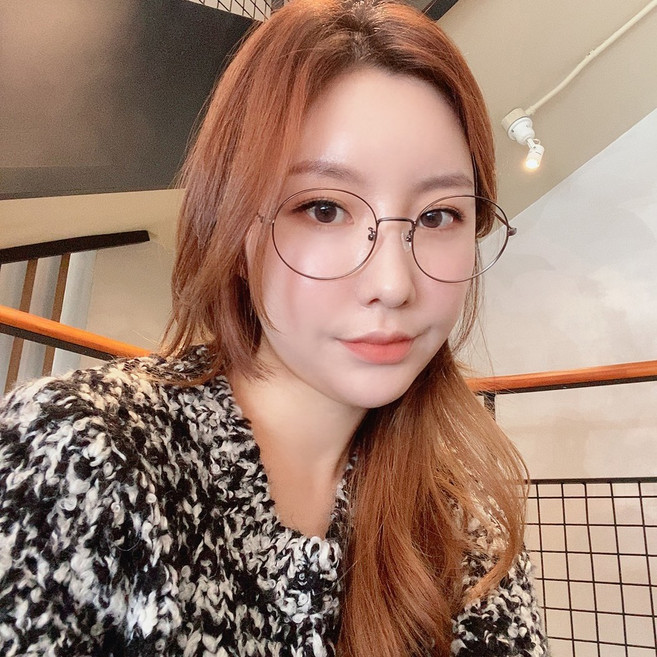 코즈 티타늄 안경(54 57mm) /라운드 동글이 둥근 가벼운 8g 경량 메탈 큰 안경테