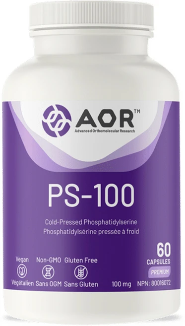 AOR PS100 100mg 브레인 헬스 포커스 60 120캡슐, 120정, 1개, 60정 - 쿠팡