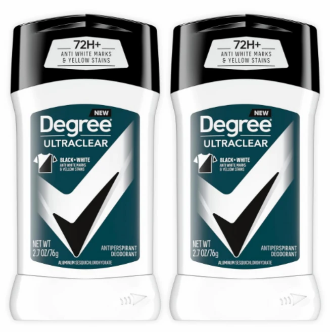 Degree Men UltraClear Antiperspirant Deodorant Black+White 디그리 울트라 데오드란트 76g x 2개 - 쿠팡