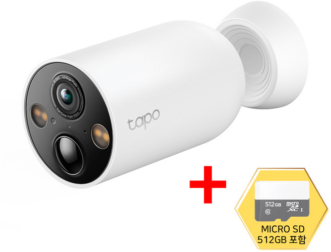 티피링크 Tapo TC85 CCTV + SD(128GB/256GB/512GB) 2K QHD Wi-Fi 무선 자석 브라켓 맘캠 홈캠 펫캠 CCTV / 공식 판매점, TC85-SD512GB × 1개, 1개
