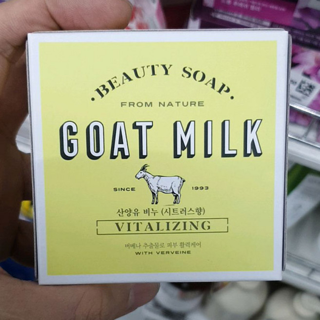 샤워메이트 산양유 비누 시트러스향, 90g, 1개입