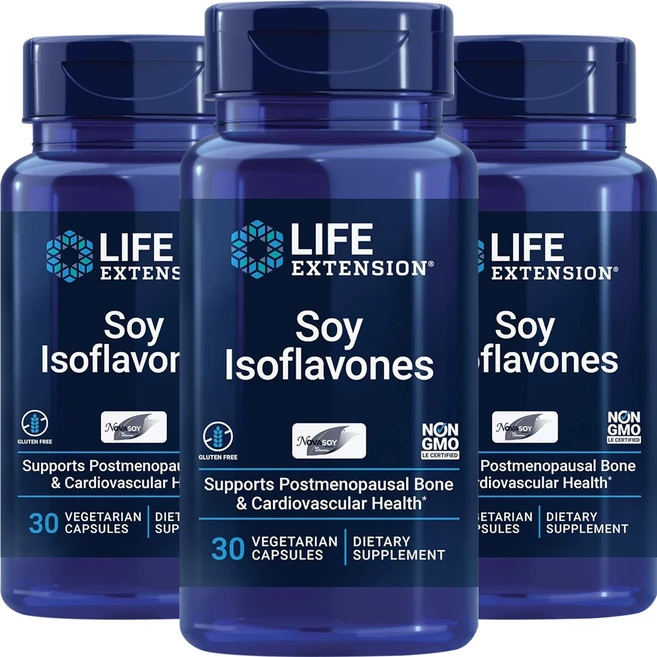 라이프익스텐션 슈퍼 앱소버블 소이 이소플라본 베지테리안 캡슐, 30정, 3개 - 쿠팡