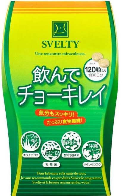 Nature Lab 일본직구 SVELTY 음료 및 초크 클릿 120정, 사이즈, 1개