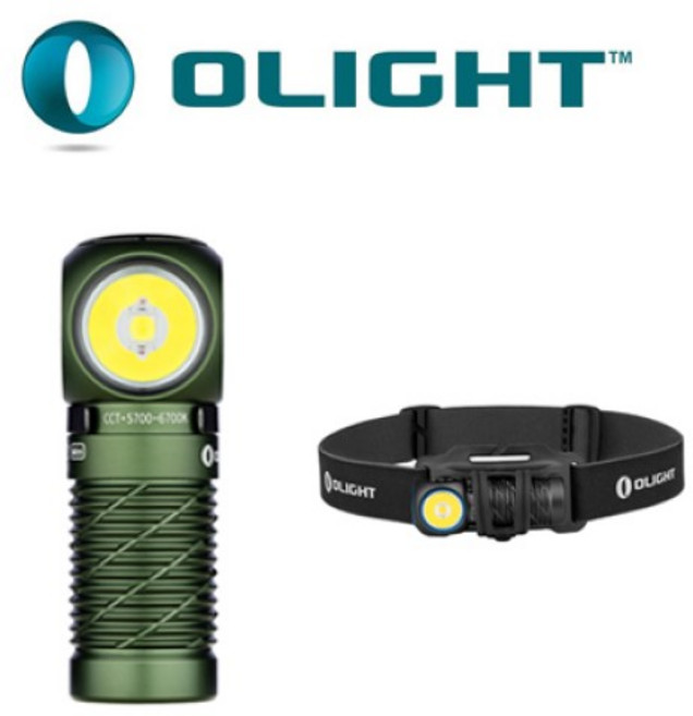 오라이트 Olight Perun 2 Mini 1100루멘 / 충전식 LED 헤드랜턴 / USB-C타입 충전포트, 1개, 그린