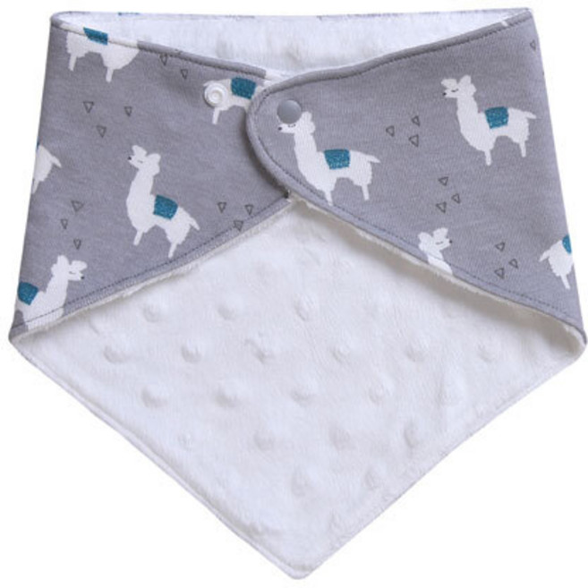 베베샤 거즈 면 겨울용 극세사 스카프빕 목도리형