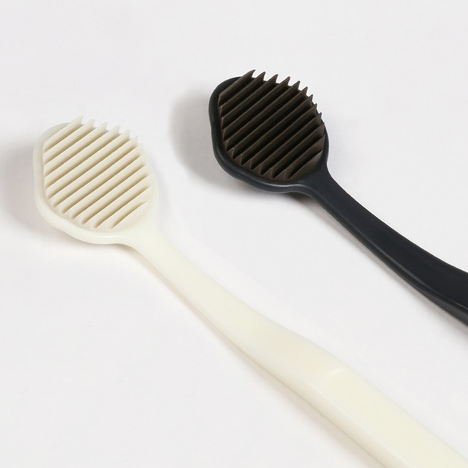 닥터에스 12중 U자형 혀클리너 블랙 + 크림, 2개