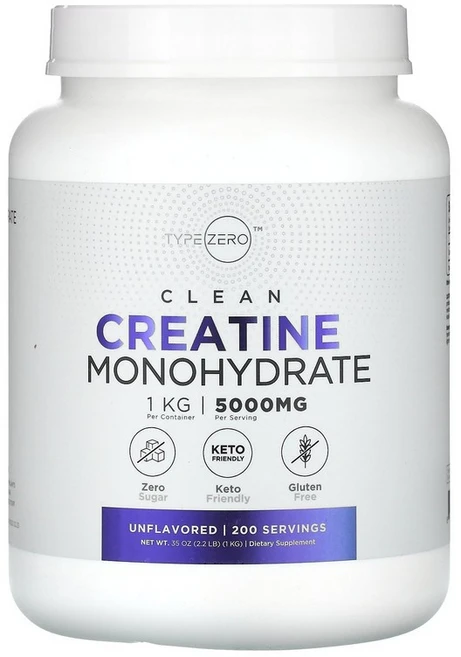 타입제로 TypeZero Clean 크레아틴 일수화물 무맛 5 000mg 1kg35oz141564원산지:기타, 997 g, 1kg, 1개 - 쿠팡