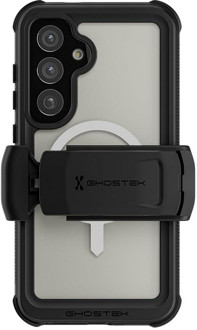 Ghostek Nautical 갤럭시 S26 울트라 방수 케이스 벨트 클립 액정보호필름 및 카메라 렌즈 커버 포함 견고하고 튼튼한 마그네틱 MagSafe 삼성 S26 울트, 투명