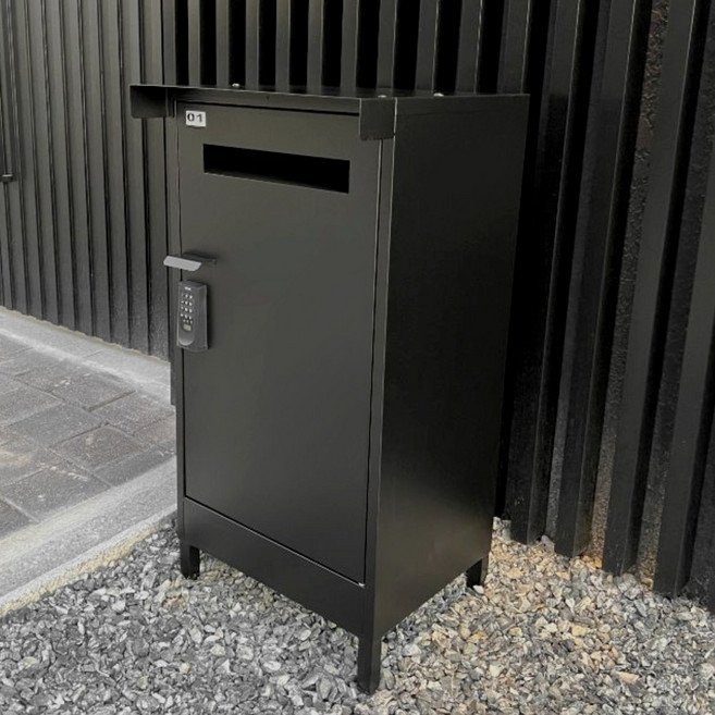 오픈기념 20%할인_국내 자체제작 프리미엄 택배함 단독주택 택배함 택배보관함 무인택배함 전원주택 택배함 보관함 주문제작가능 제작공정 2주 프리미엄 집앞배송, 블랙