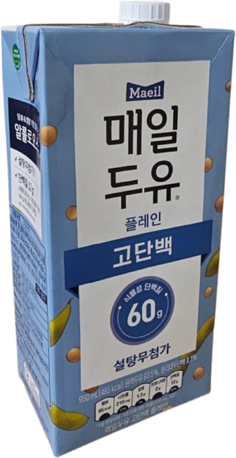 매일 두유 플레인 고단백 설탕 무첨가, 950ml, 5개