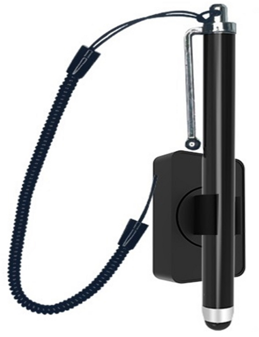 솔레르 고감도 오토바이터치펜, 1개, 블랙