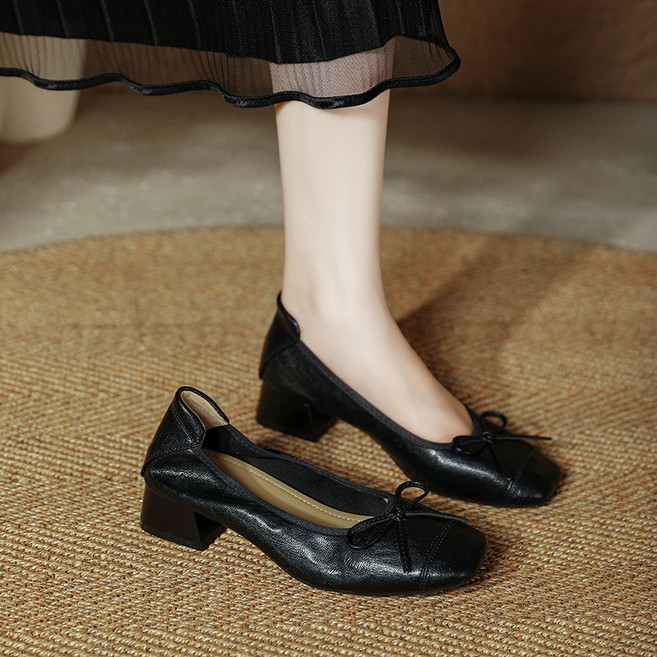 스카이샤인 여성 플랫 슈즈 발편한 키높이 메리제인 3CM