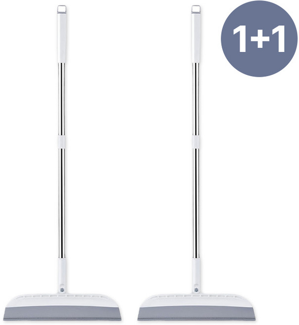 브로상회 깔끔하게 청소하는 다용도 만능 실리콘 스퀴지 빗자루, 그레이, 2개