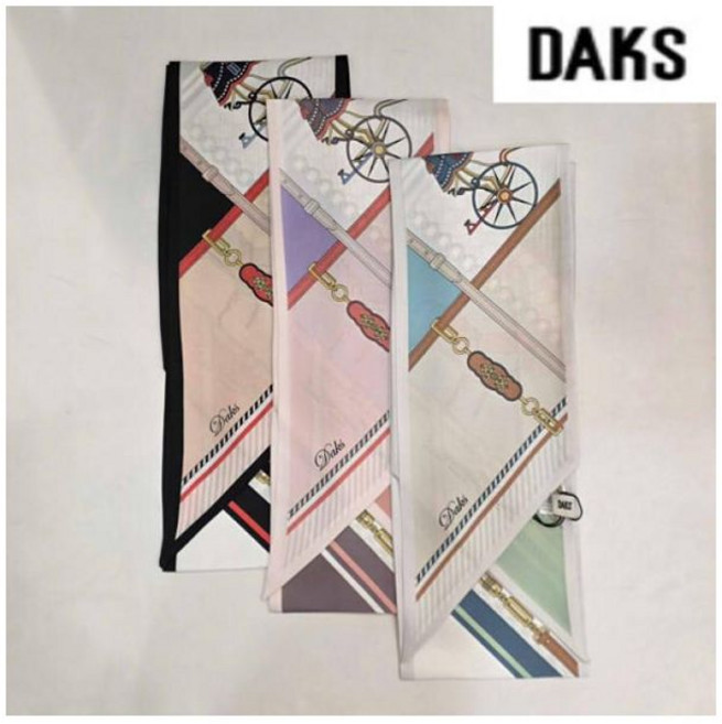 닥스ACC SKN003 닥스 양면 실크 스키니 스카프트윌