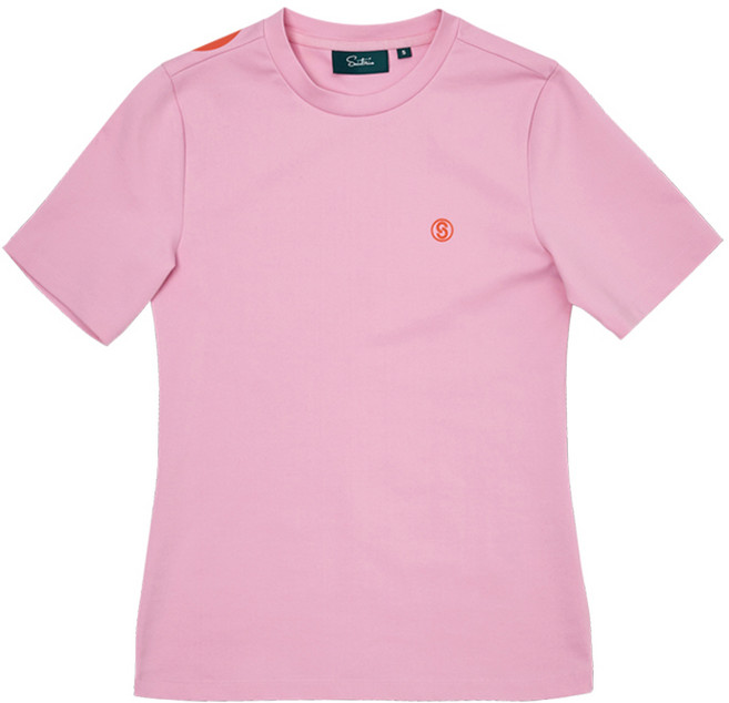 [세인트나인] 여성 S로고 라운드 반팔 티셔츠