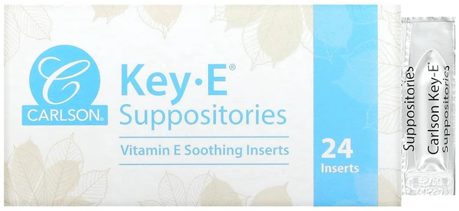 효과가좋습니다 Carlson Key•E 좌약 부드러운 삽입 좌약 24정 고급영양제, CarlsonKeyE좌약부드러운삽입좌약24정, 1개 - 쿠팡