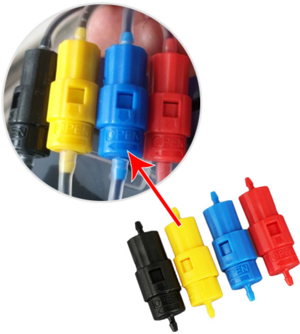 퀵커넥터 / 무한잉크 공급기용 부품 차단밸브, 1개