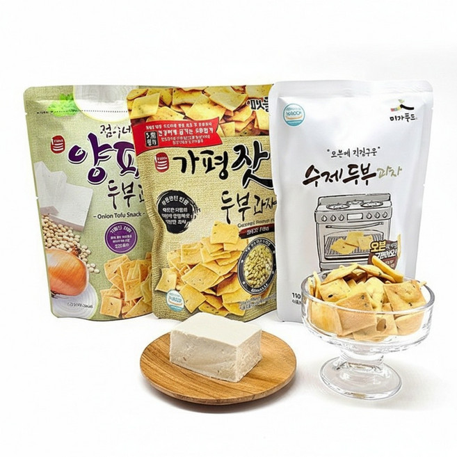 오븐에구운 수제 두부과자(국산콩) 110g x 20봉
