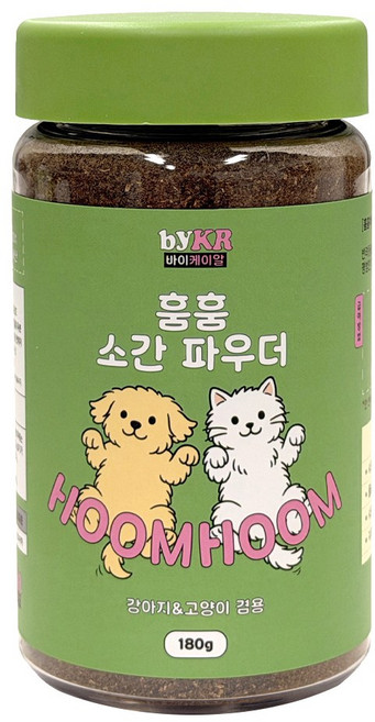 바이케이알 훔훔 천연 눈 강아지 영양제 소간 파우더, 1개, 눈물개선/눈건강+장건강, 180g