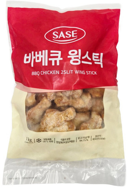 사세 바베큐 윙스틱 1kg, 5개