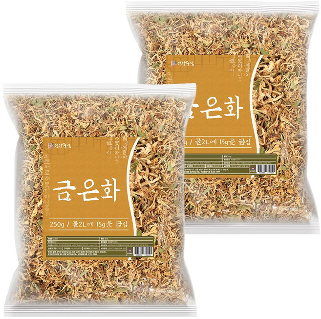 건강중심 말린 금은화 250g 인동초꽃, 2개