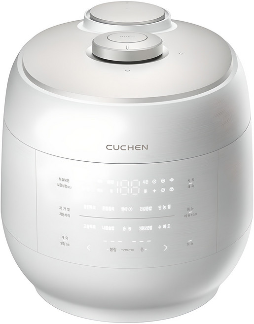 쿠첸 그레인 풀스테인리스 전기압력밥솥 6인용, CRT-UPDS0670W, 화이트