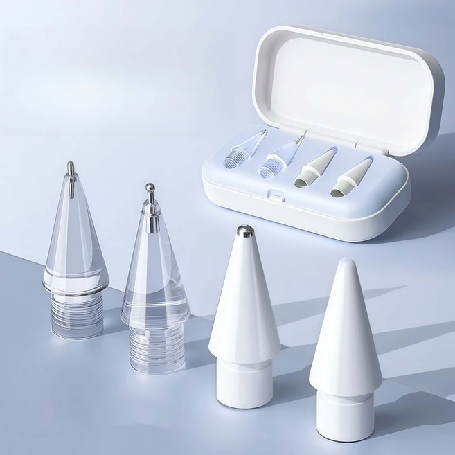 태블릿펜 개조 펜촉 아이패드호환 필기용 세트, 1세트, 4개 기본세트+파란색 포장