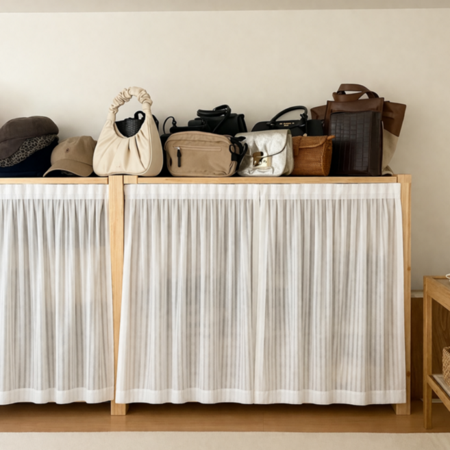 올라잇 손쉬운 벨크로 가리개 커튼