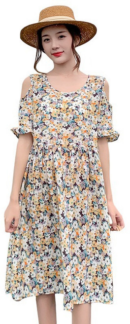 BABYSHARE 多款短袖孕婦洋裝 連身裙 哺乳衣 H款 XL