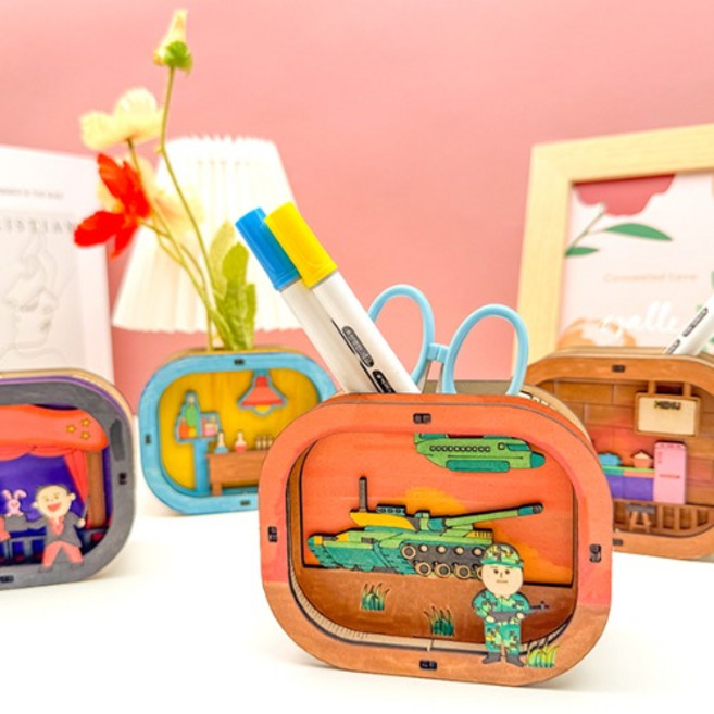 [진로직업교재] 나의 꿈을 담은 우드 직업 연필꽂이 (11종 택 1), 운동선수