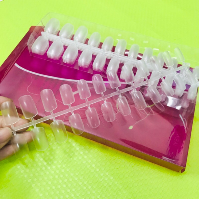 磨砂超薄無痕甲片 (盒) - 美甲工具 延長甲片, 1個, 快速延甲片 288片