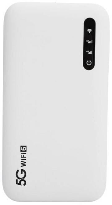 5G WiFi 6 모바일 핫스팟 2.77Gbps 고속 라우터 16개 디바이스 지원 휴대폰 태블릿용 SIM 카드 슬롯이 있는 휴대용 6100mAh, 1개
