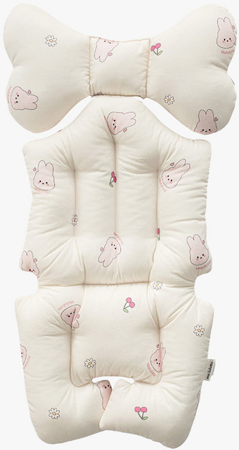 마롤로뜨 유모차 라이너 면 모달 신생아 카시트 쿠션 통통 양면 쿨시트, 1개, 마롱이_유모차 라이너