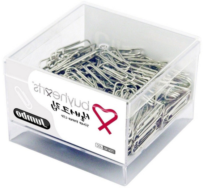 루미오라 점보 실버크립 216개입 5개 문서철 소모품 서류집게 오피스